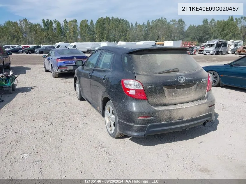 2T1KE40E09C020457 2009 Toyota Corolla Matrix S