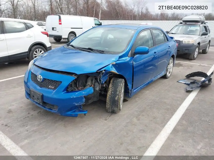 2T1BE40E09C028820 2009 Toyota Corolla Xrs Xrs