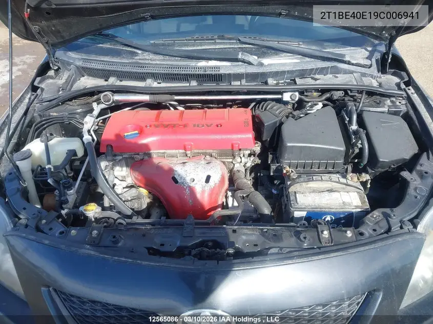 2T1BE40E19C006941 2009 Toyota Corolla Xrs Xrs