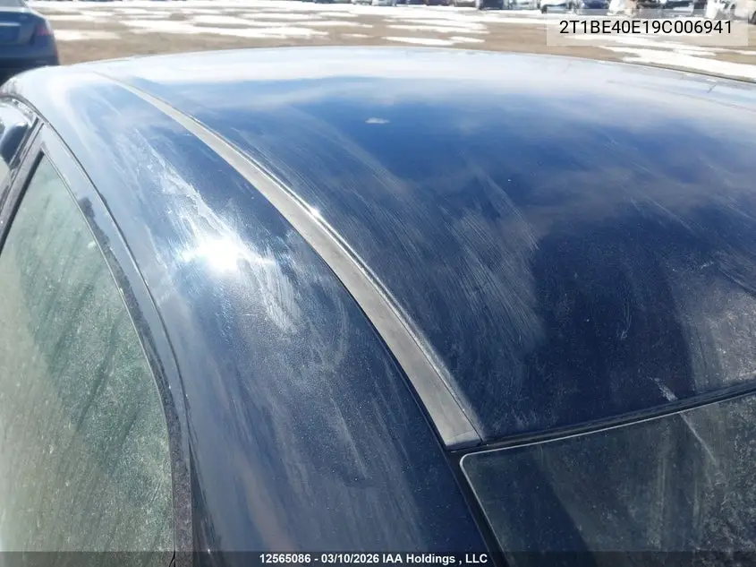 2T1BE40E19C006941 2009 Toyota Corolla Xrs Xrs