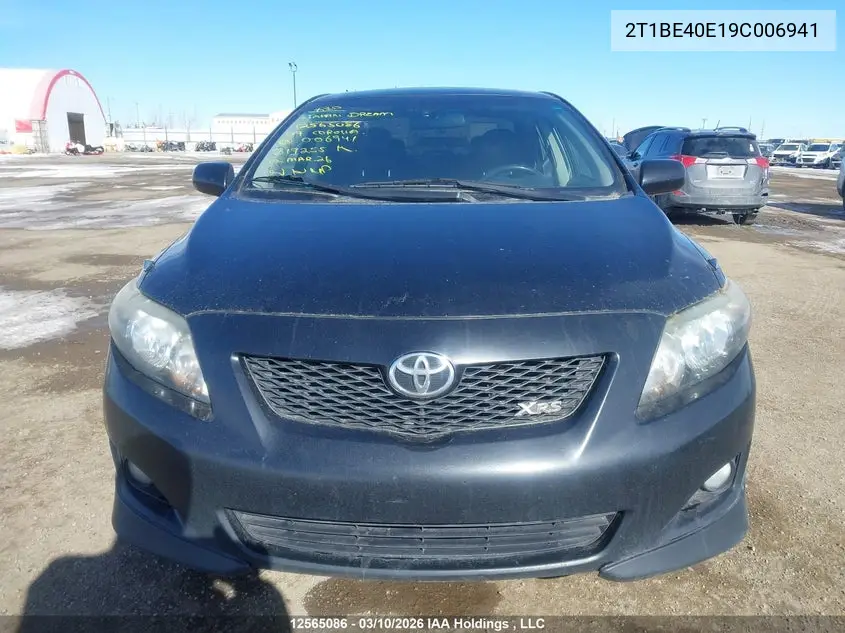 2T1BE40E19C006941 2009 Toyota Corolla Xrs Xrs
