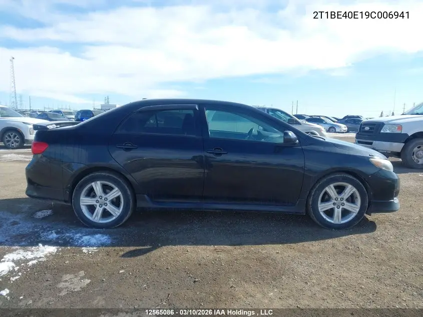 2T1BE40E19C006941 2009 Toyota Corolla Xrs Xrs