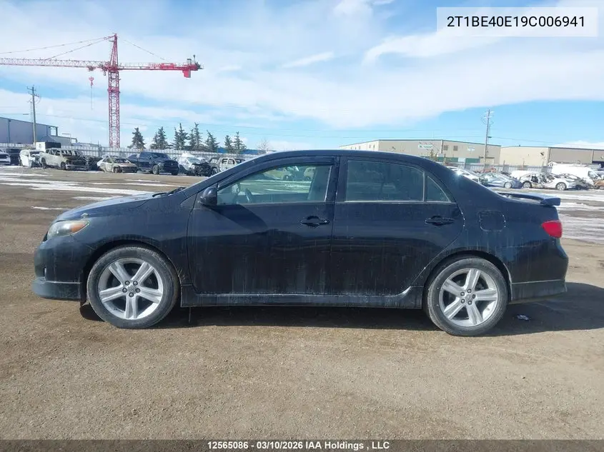 2T1BE40E19C006941 2009 Toyota Corolla Xrs Xrs