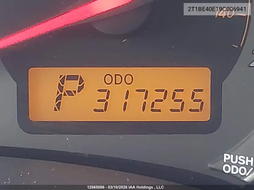 2T1BE40E19C006941 2009 Toyota Corolla Xrs Xrs