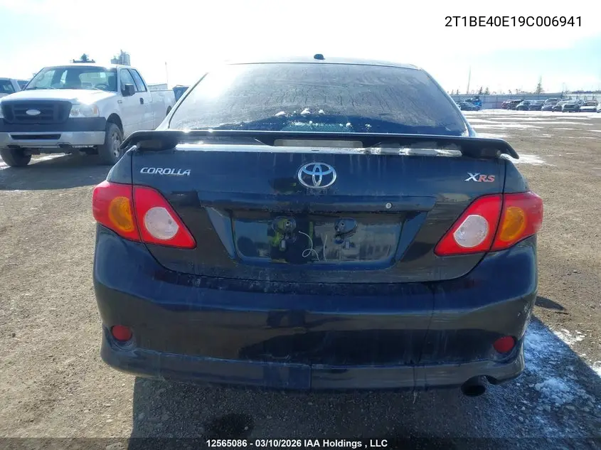 2T1BE40E19C006941 2009 Toyota Corolla Xrs Xrs