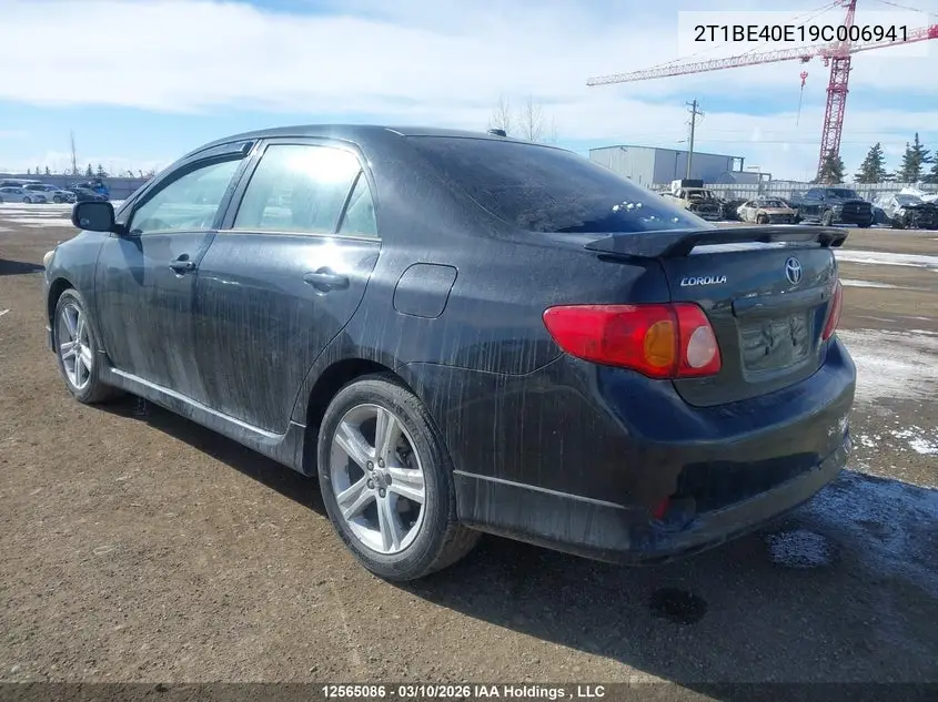 2T1BE40E19C006941 2009 Toyota Corolla Xrs Xrs