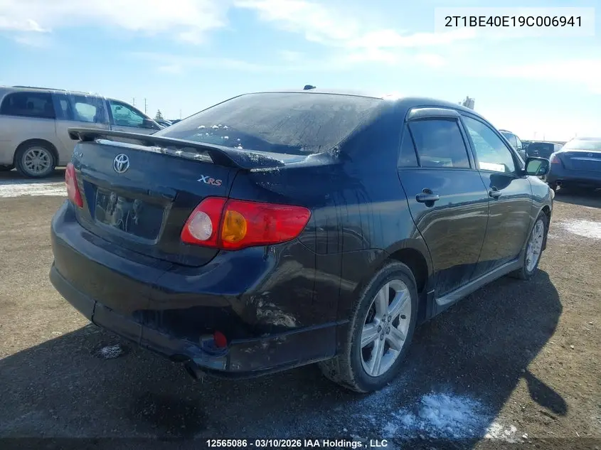 2T1BE40E19C006941 2009 Toyota Corolla Xrs Xrs