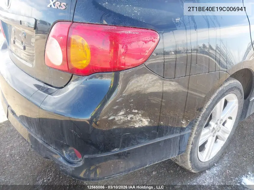 2T1BE40E19C006941 2009 Toyota Corolla Xrs Xrs