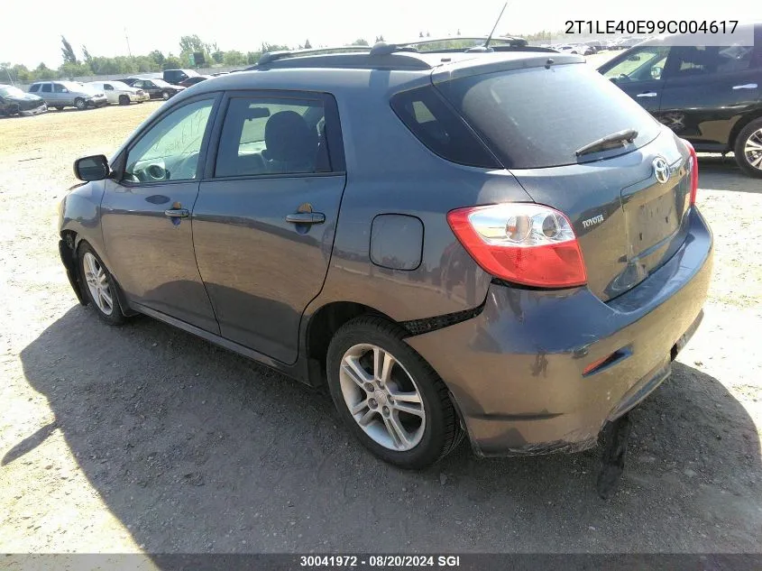 2T1LE40E99C004617 2009 Toyota Corolla Matrix S