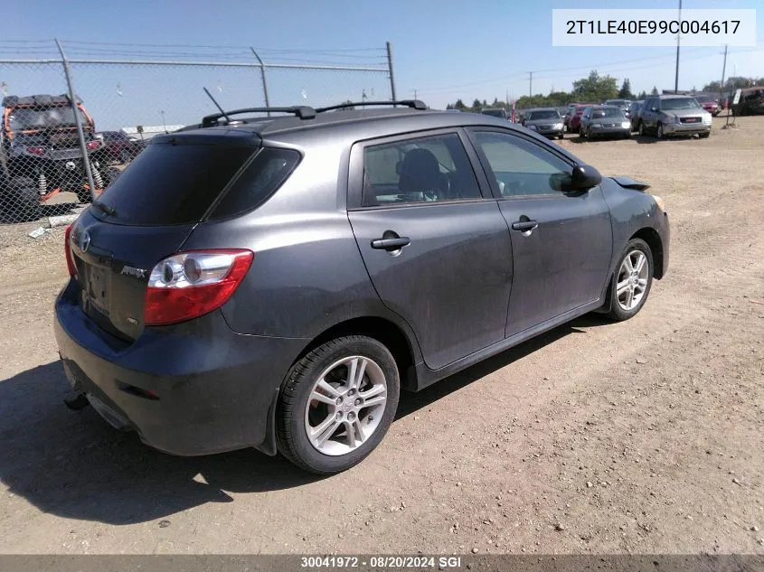 2009 Toyota Corolla Matrix S VIN: 2T1LE40E99C004617 Lot: 30041972