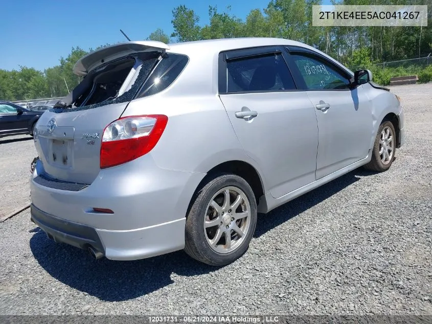 2010 Toyota Corolla Matrix S VIN: 2T1KE4EE5AC041267 Lot: 12031731