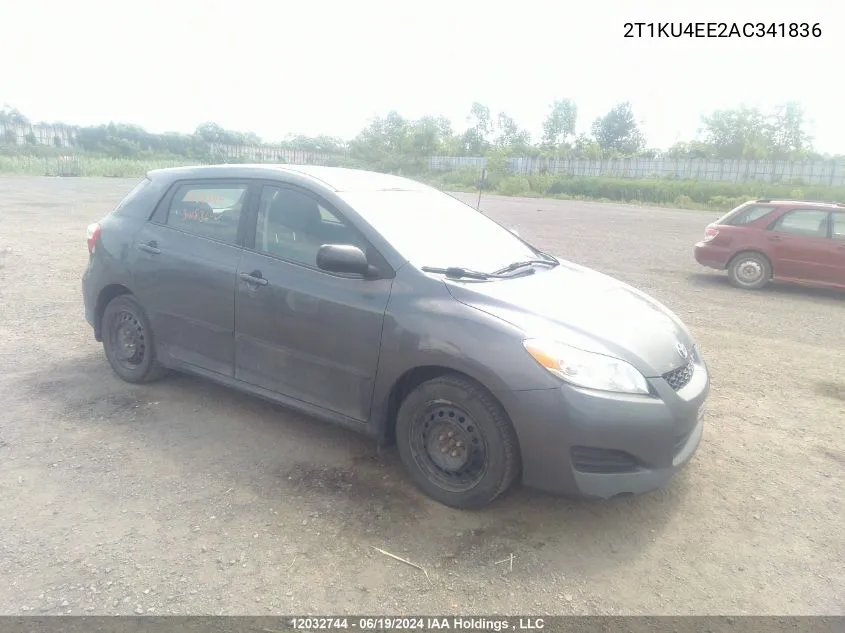 2010 Toyota Corolla Matrix VIN: 2T1KU4EE2AC341836 Lot: 12032744