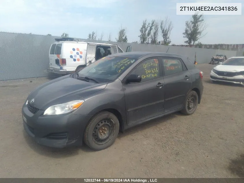 2010 Toyota Corolla Matrix VIN: 2T1KU4EE2AC341836 Lot: 12032744