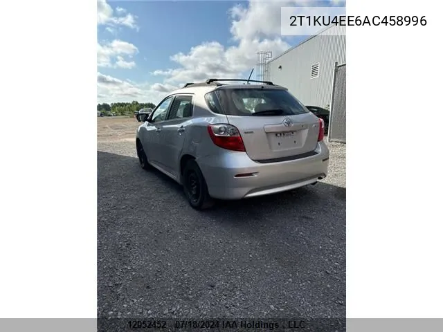 2010 Toyota Corolla Matrix VIN: 2T1KU4EE6AC458996 Lot: 12052452