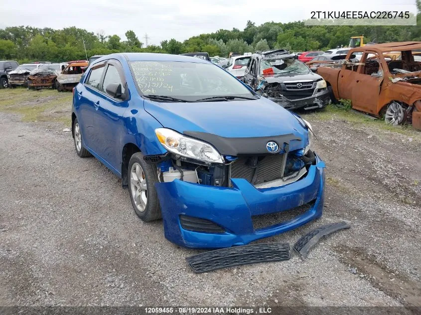 2010 Toyota Corolla Matrix VIN: 2T1KU4EE5AC226745 Lot: 12059455