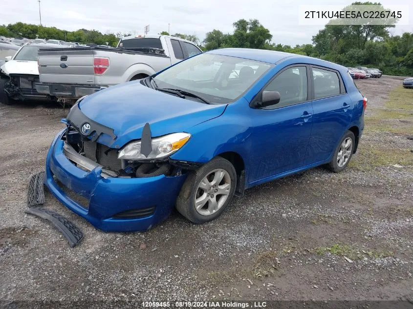 2010 Toyota Corolla Matrix VIN: 2T1KU4EE5AC226745 Lot: 12059455