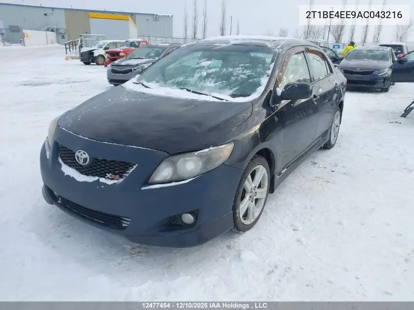2T1BE4EE9AC043216 2010 Toyota Corolla Xrs Xrs