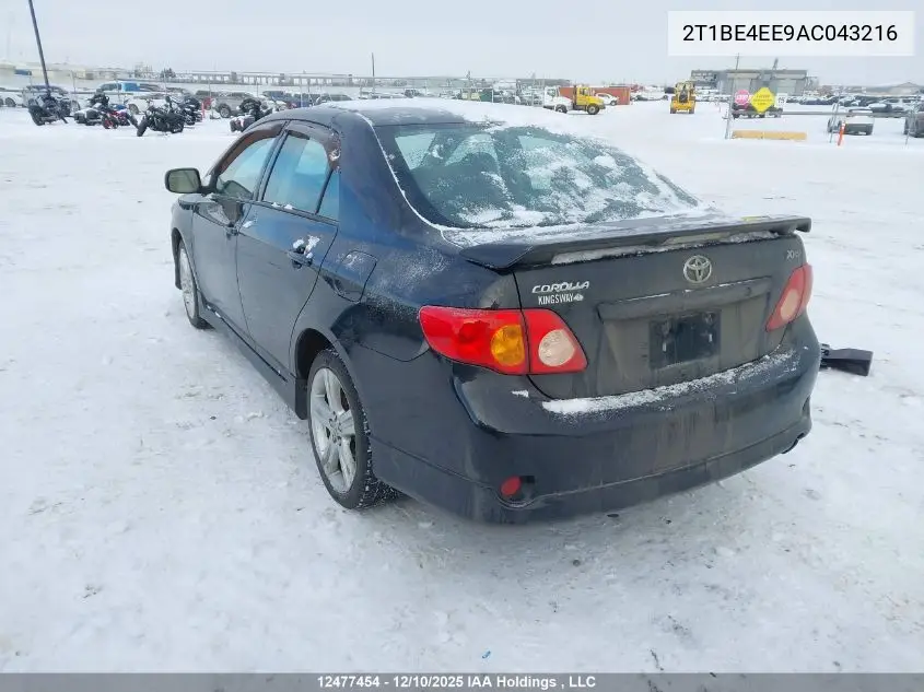 2T1BE4EE9AC043216 2010 Toyota Corolla Xrs Xrs