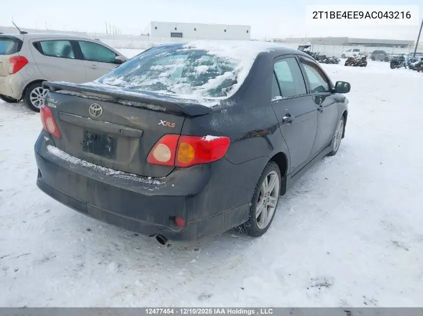2T1BE4EE9AC043216 2010 Toyota Corolla Xrs Xrs