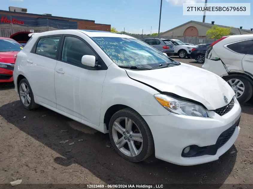 2011 Toyota Corolla Matrix VIN: 2T1KU4EE5BC679653 Lot: 12023469