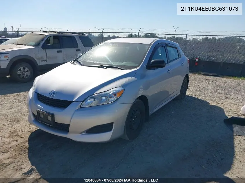 2011 Toyota Corolla Matrix VIN: 2T1KU4EE0BC631073 Lot: 12040884