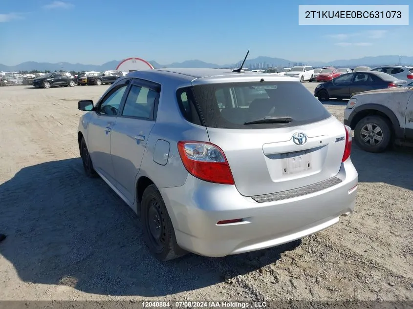 2011 Toyota Corolla Matrix VIN: 2T1KU4EE0BC631073 Lot: 12040884