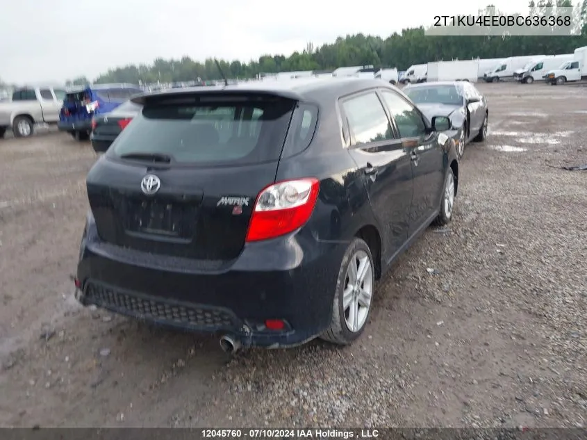 2T1KU4EE0BC636368 2011 Toyota Corolla Matrix