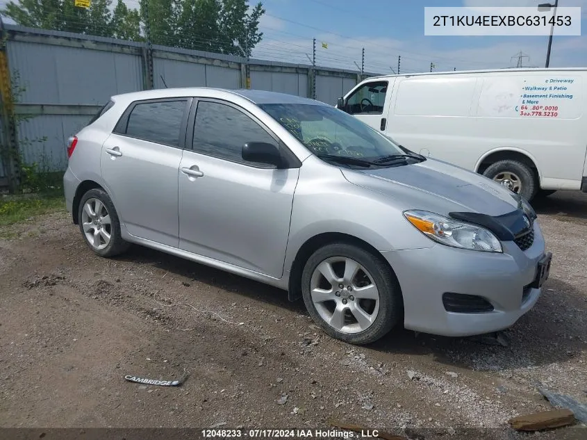 2011 Toyota Corolla Matrix VIN: 2T1KU4EEXBC631453 Lot: 12048233