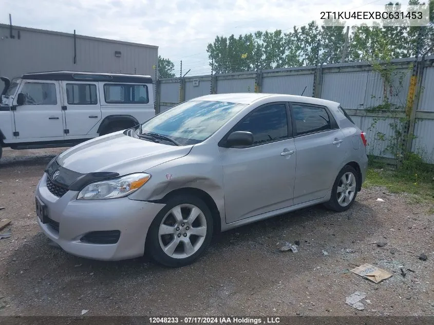 2011 Toyota Corolla Matrix VIN: 2T1KU4EEXBC631453 Lot: 12048233