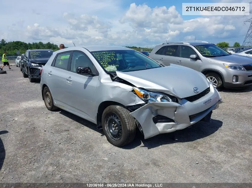 2013 Toyota Corolla Matrix VIN: 2T1KU4EE4DC046712 Lot: 12036168