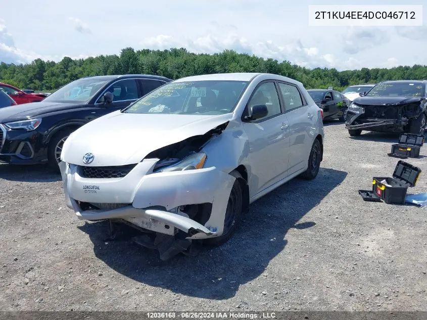 2013 Toyota Corolla Matrix VIN: 2T1KU4EE4DC046712 Lot: 12036168