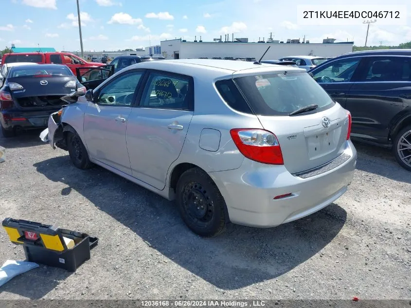 2T1KU4EE4DC046712 2013 Toyota Corolla Matrix