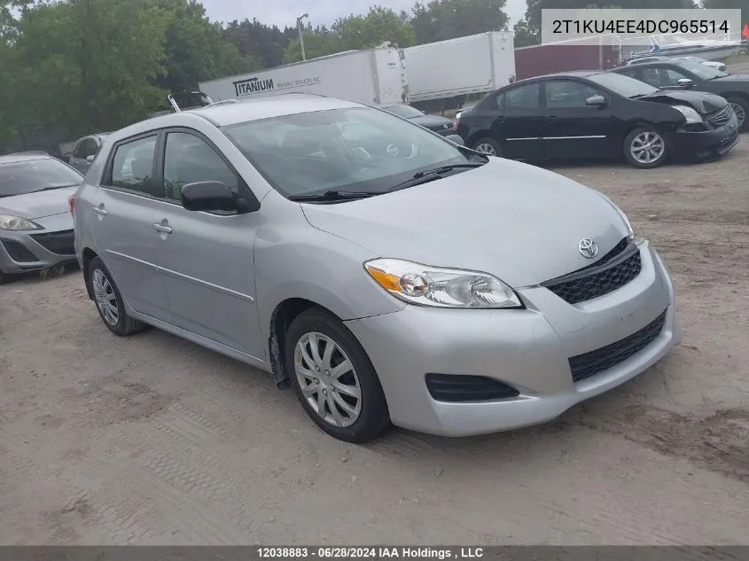 2T1KU4EE4DC965514 2013 Toyota Corolla Matrix