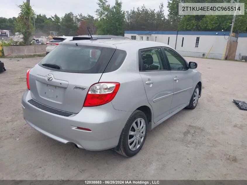 2T1KU4EE4DC965514 2013 Toyota Corolla Matrix