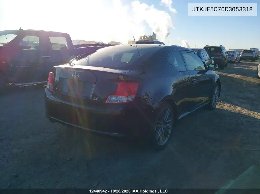 JTKJF5C70D3053318 2013 Toyota Scion Tc