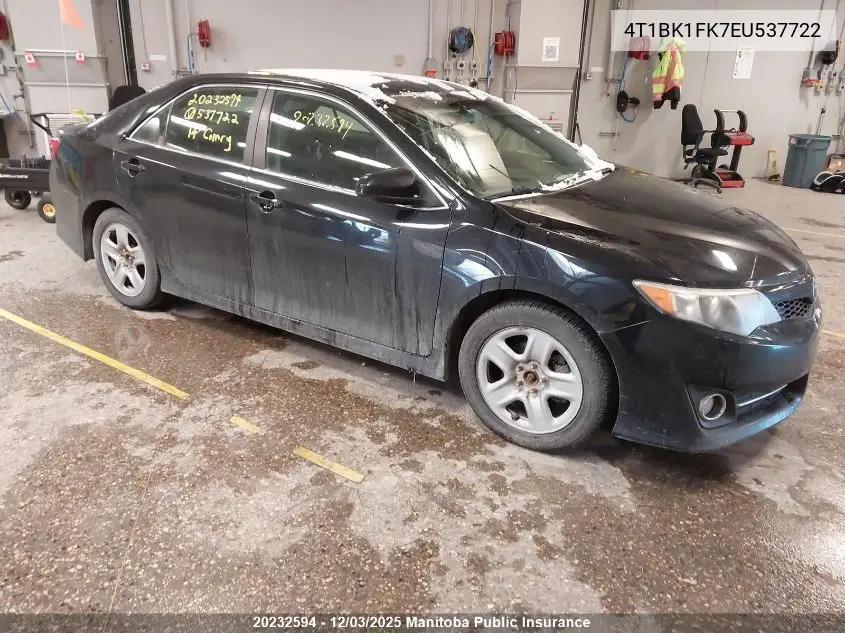 4T1BK1FK7EU537722 2014 Toyota Camry Se V6
