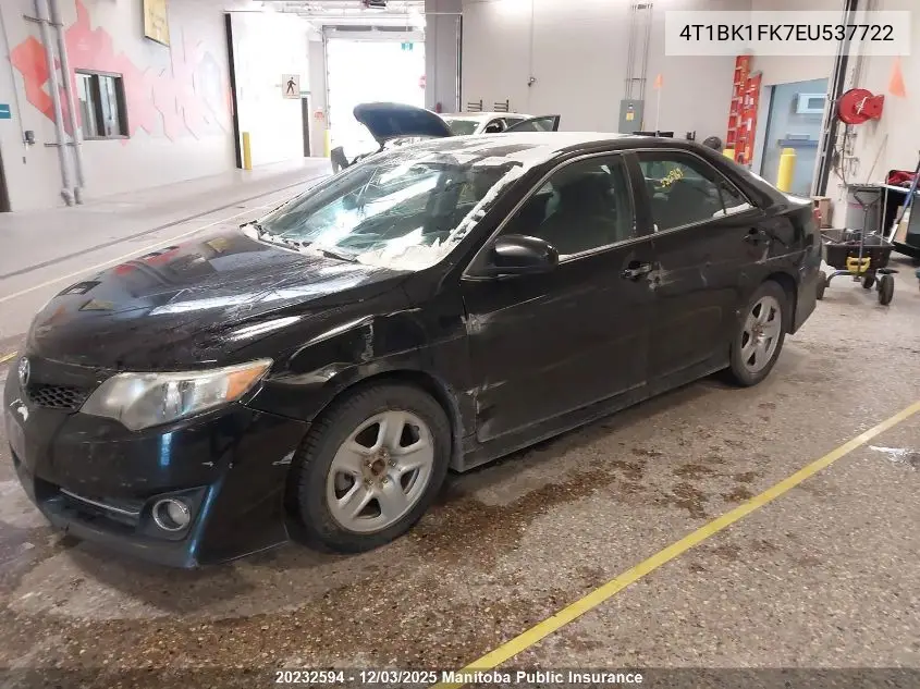 4T1BK1FK7EU537722 2014 Toyota Camry Se V6