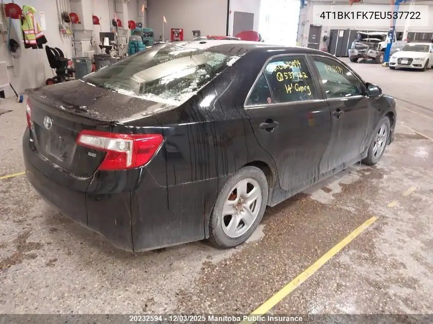 4T1BK1FK7EU537722 2014 Toyota Camry Se V6