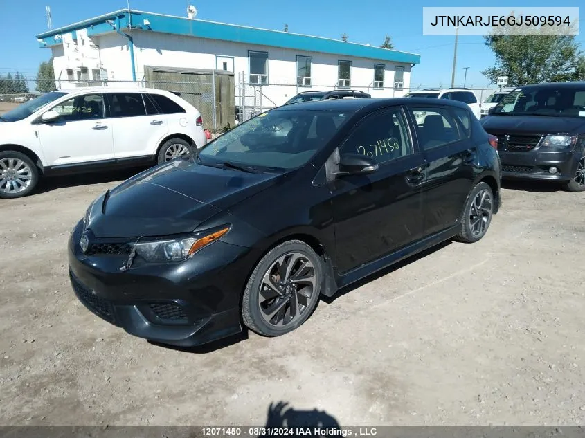 JTNKARJE6GJ509594 2016 Toyota Scion Im