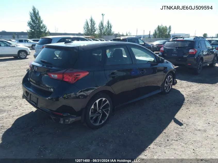 JTNKARJE6GJ509594 2016 Toyota Scion Im