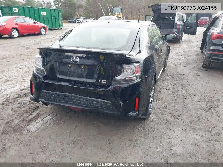 JTKJF5C77GJ024155 2016 Toyota Scion Tc