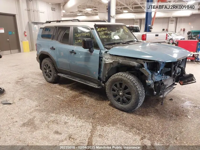 JTEABFAJ2RK009840 2024 Toyota Landcruiser Hev