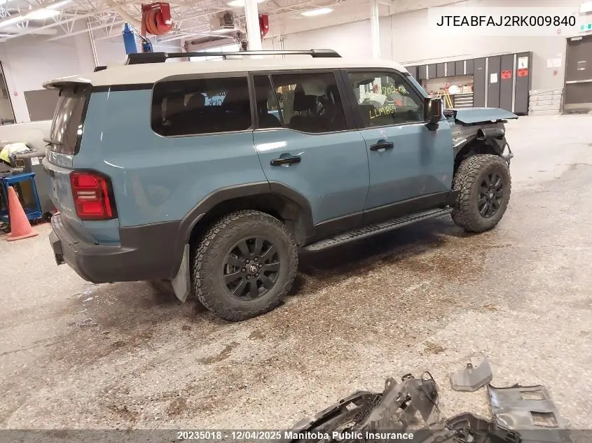 JTEABFAJ2RK009840 2024 Toyota Landcruiser Hev