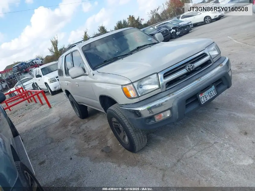 JT3GN86R5Y0160508 2000 Toyota 4Runner Sr5 V6