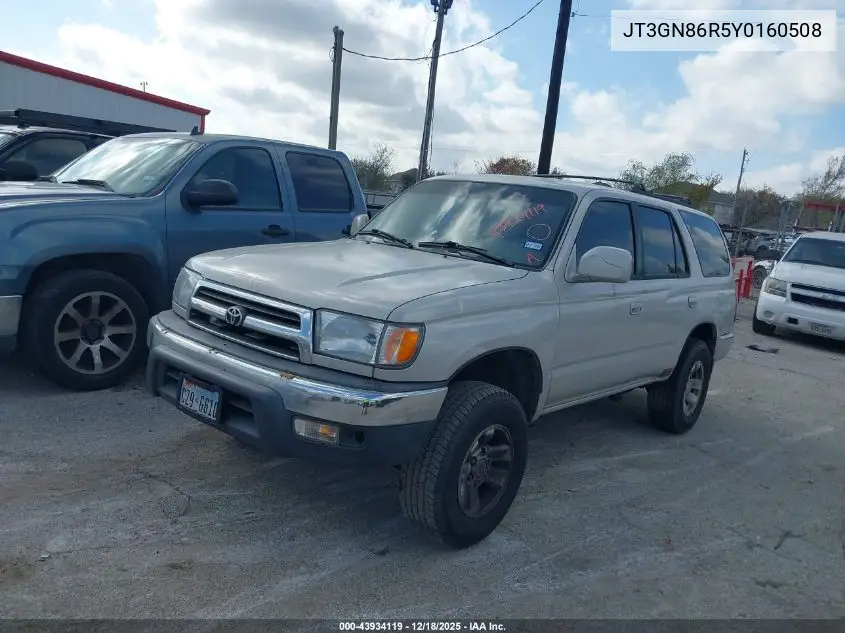 JT3GN86R5Y0160508 2000 Toyota 4Runner Sr5 V6