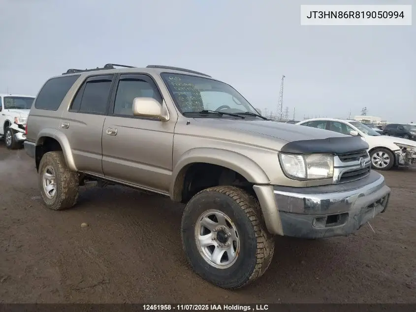 JT3HN86R819050994 2001 Toyota 4Runner Sr5