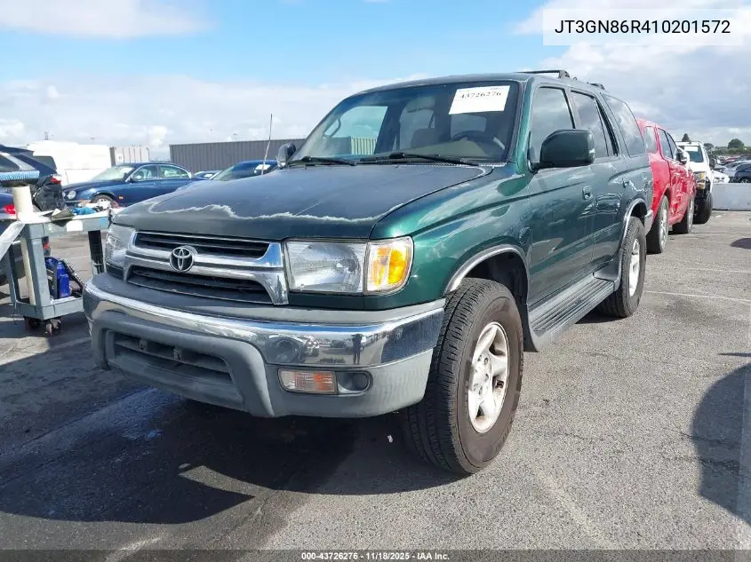 JT3GN86R410201572 2001 Toyota 4Runner Sr5 V6
