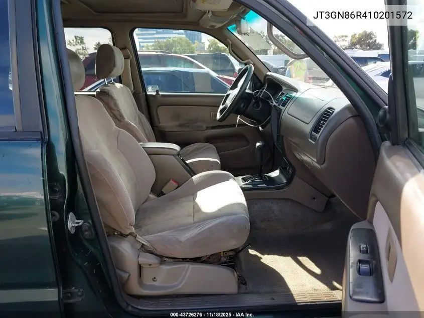 JT3GN86R410201572 2001 Toyota 4Runner Sr5 V6