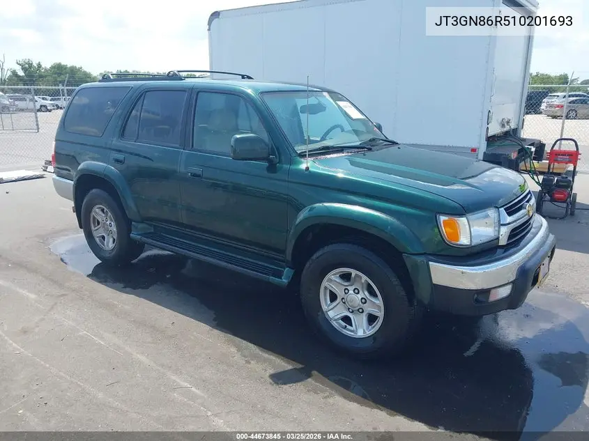 JT3GN86R510201693 2001 Toyota 4Runner Sr5 V6