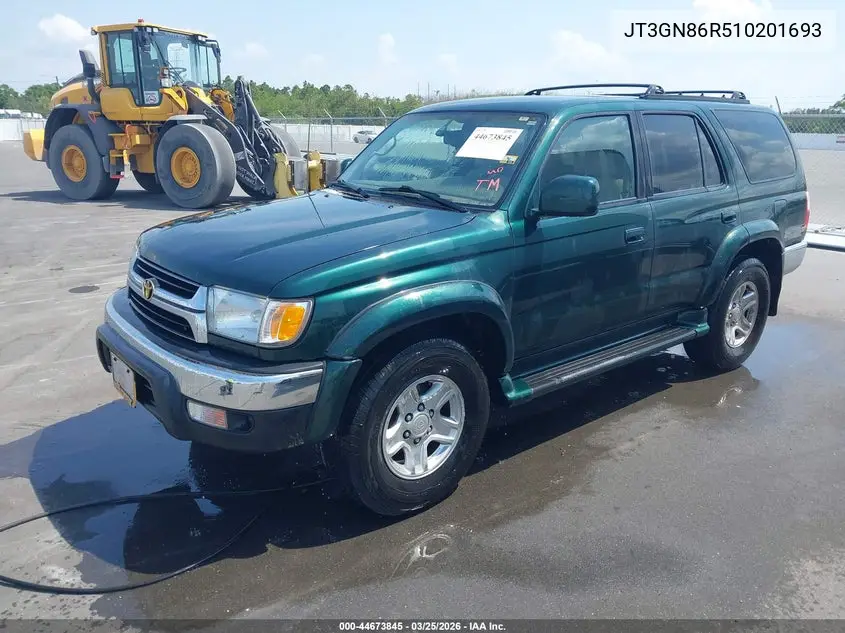 JT3GN86R510201693 2001 Toyota 4Runner Sr5 V6